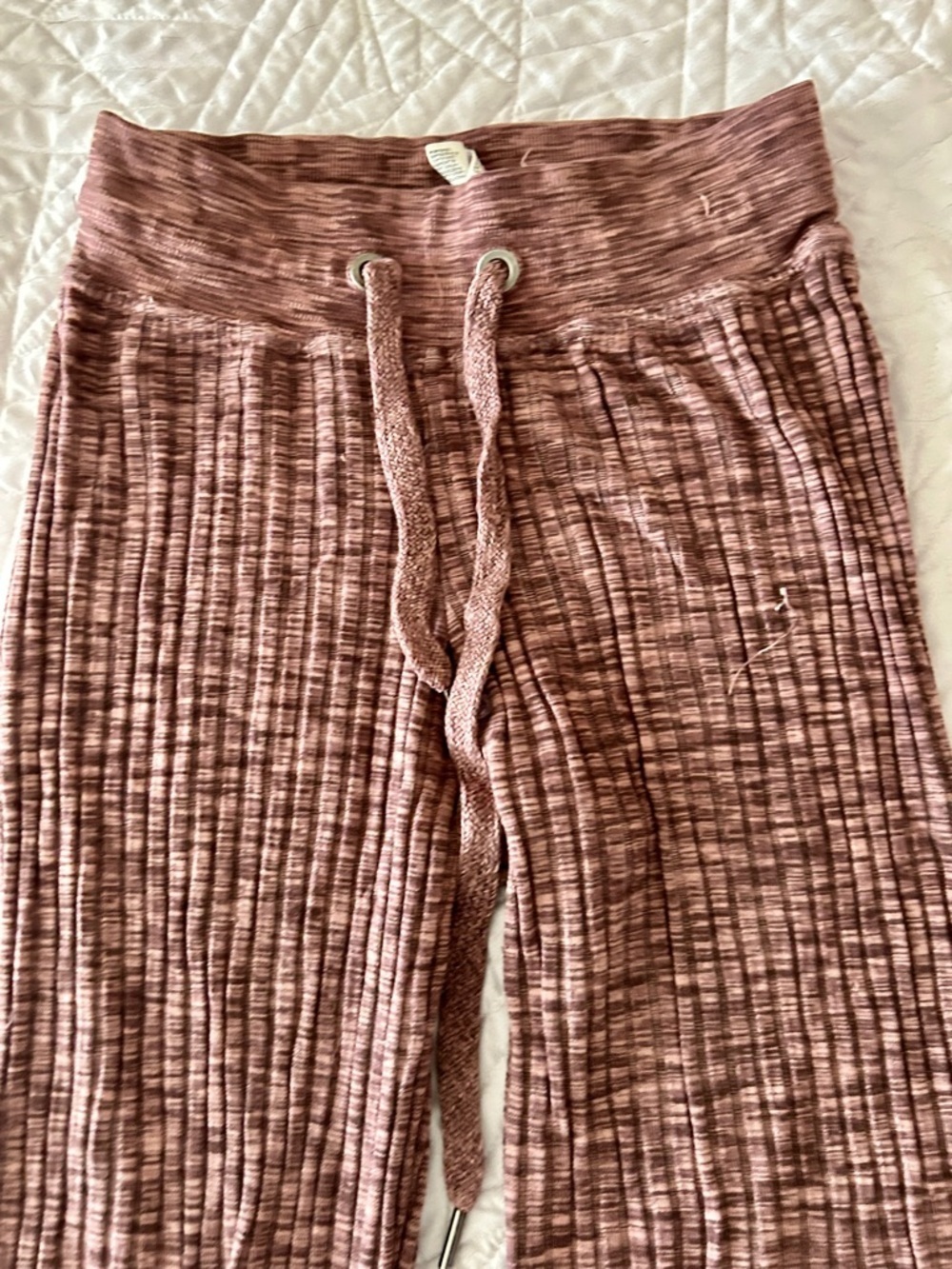 Athleta Revolve Ribbed Flare Lounge Pants in Tawny Rose - Picture 2 of 7